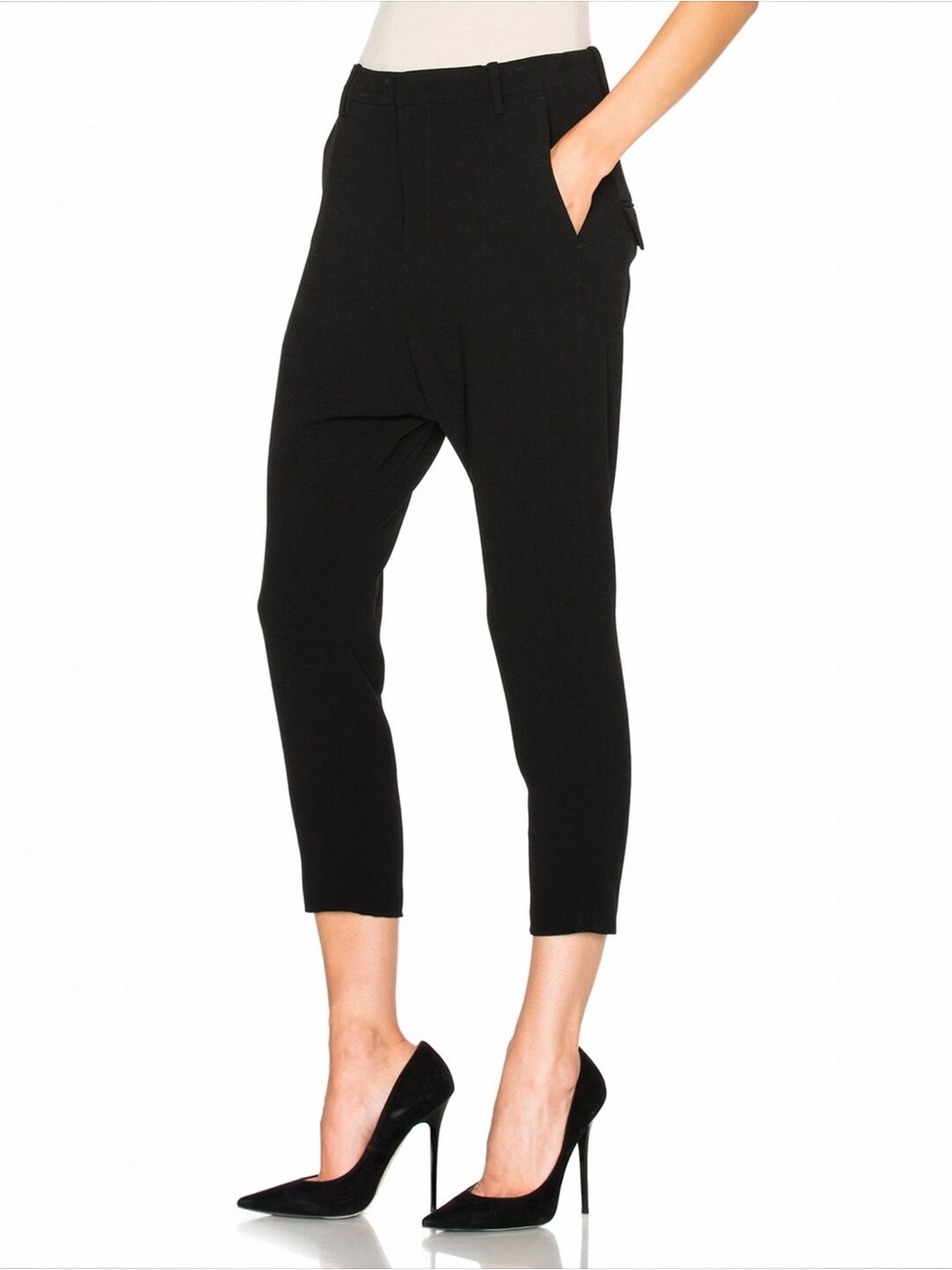 NILI LOTAN • Crepe Paris Pants in Black